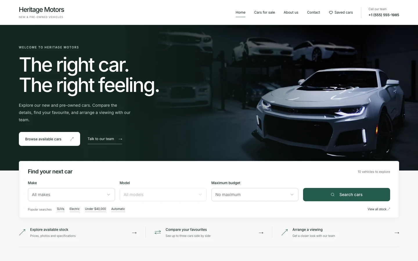 Drivio automotive design example