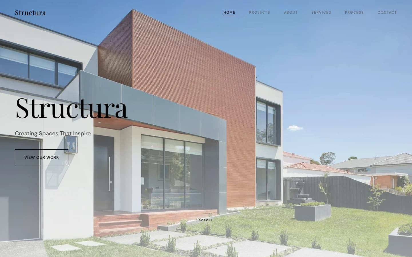 Structura portfolio design example